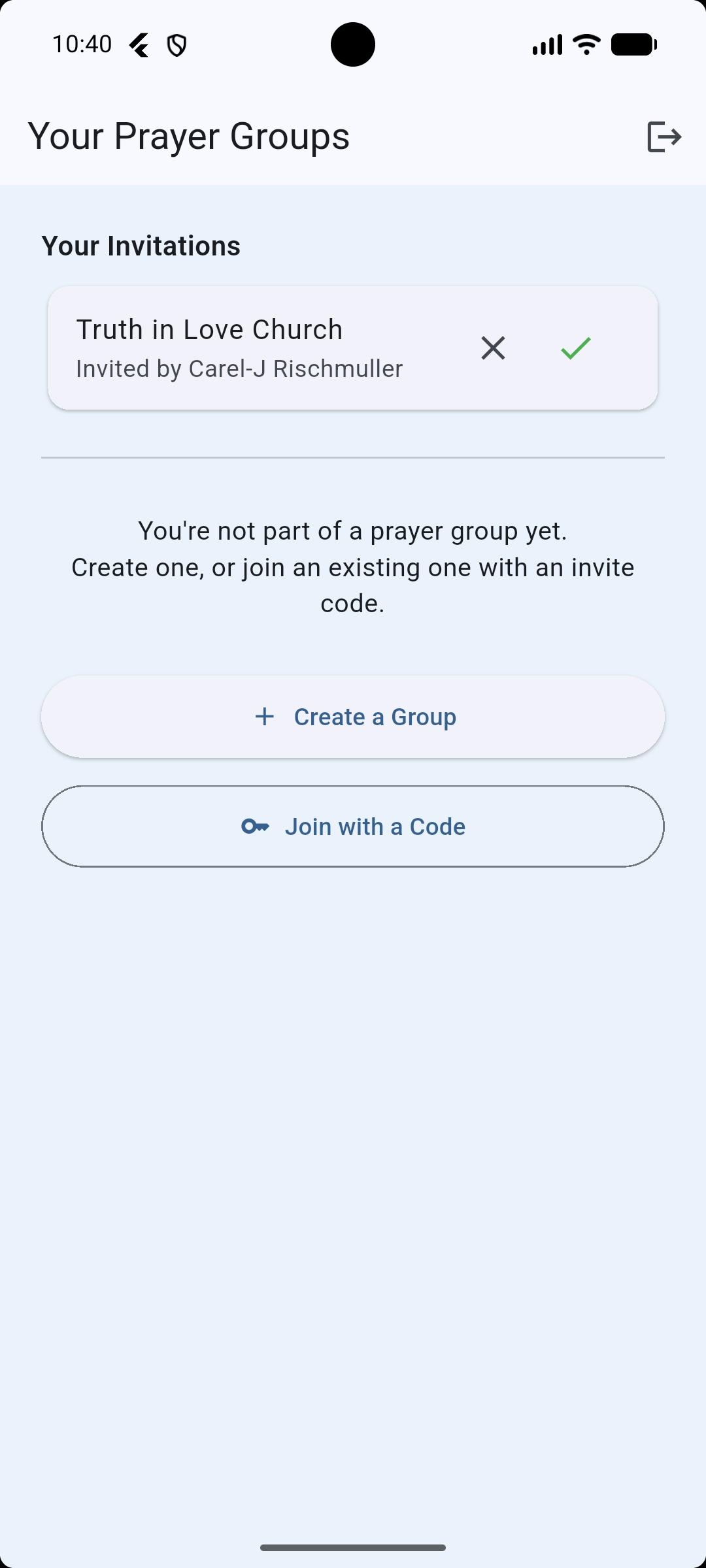 Create or join a group